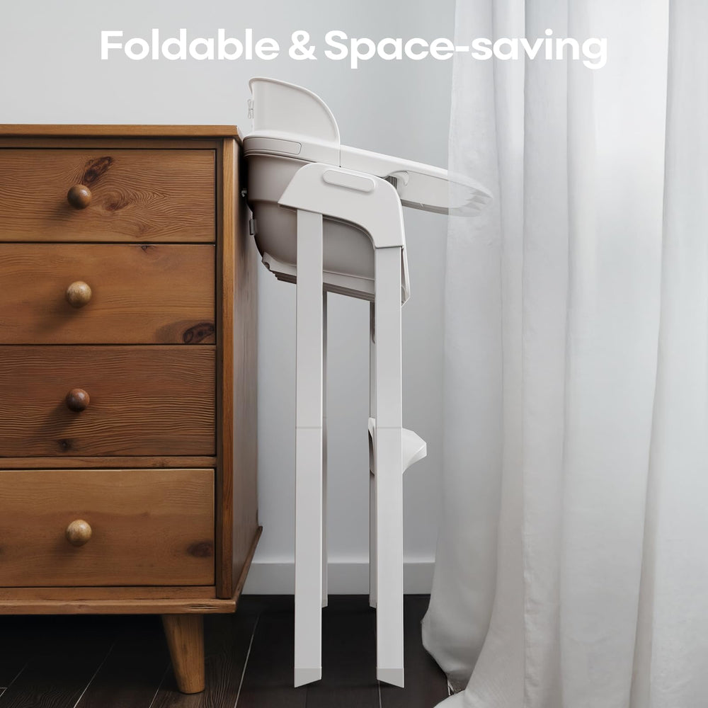 Fodoss high chair seat cushion close-up highlighting waterproof fabric and comfort.