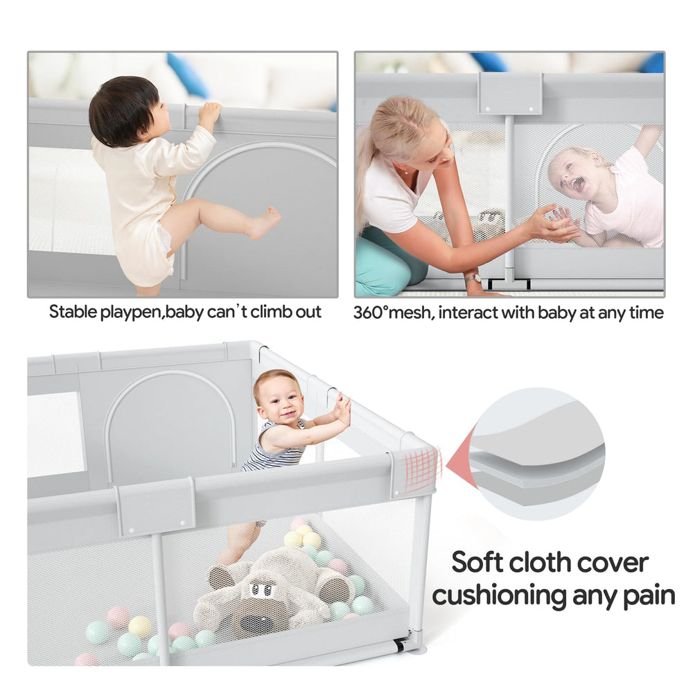 Fodoss toddler playpen suited for apartment use.