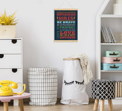 foedor Kids room wall art brightens play areas with inspiring messages.