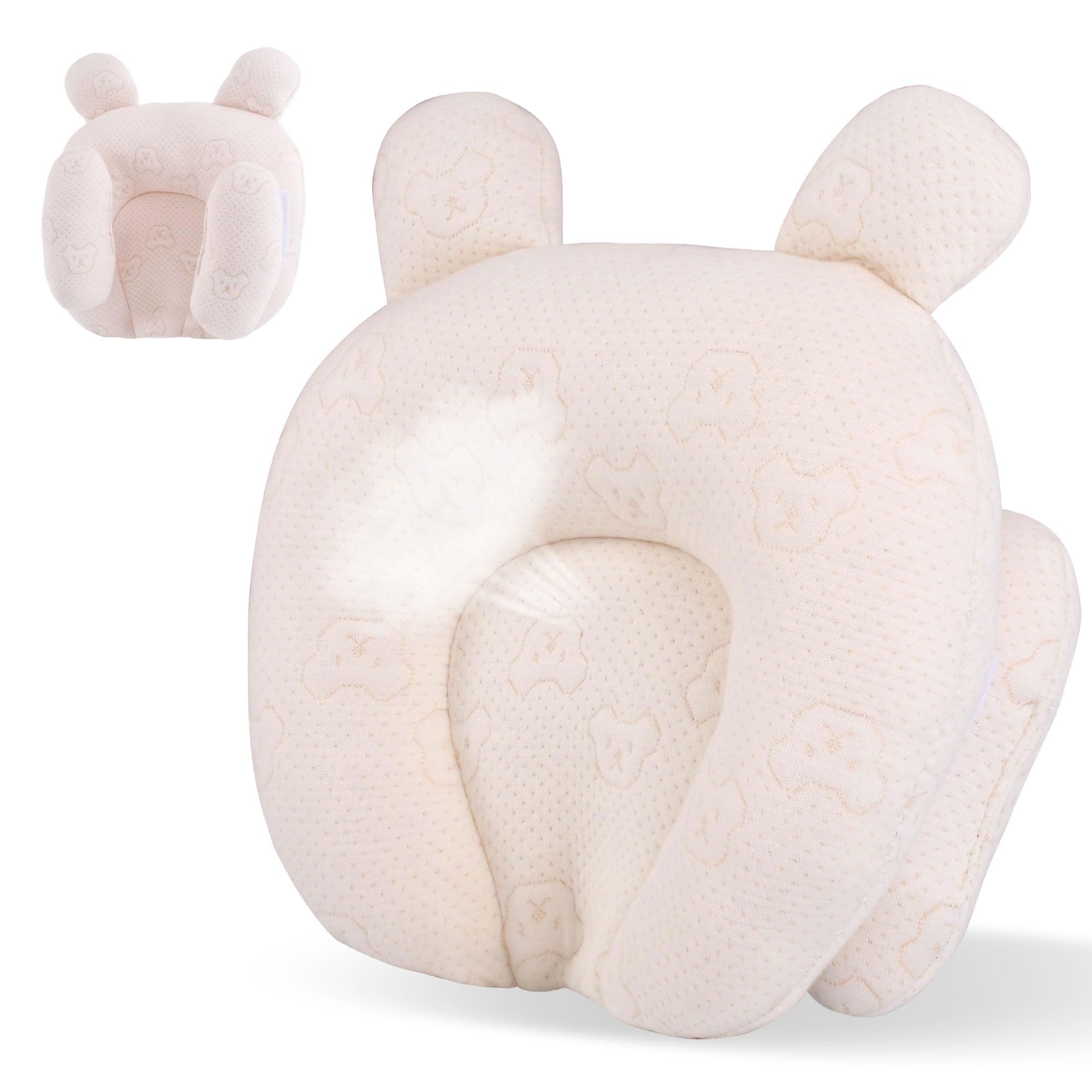 Foileon bear-design close-up shows soft hypoallergenic fabric for cozy newborn sleep.