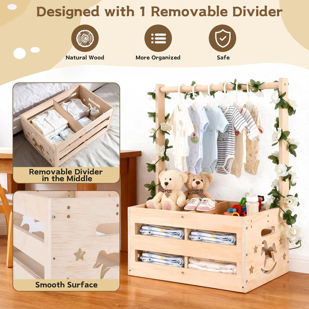 Foileon Baby Shower Crate Closet includes assembly guide for quick setup.