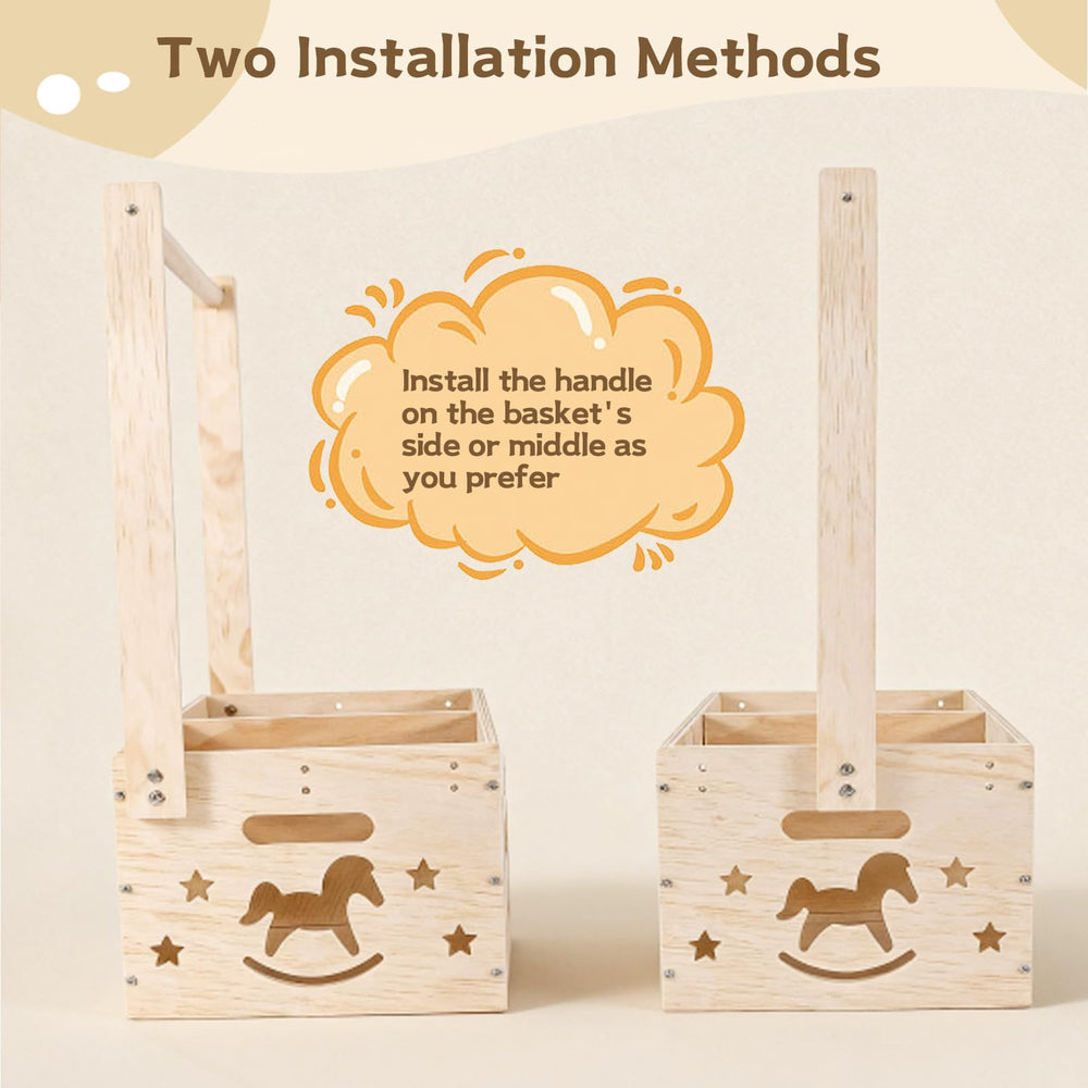 Foileon natural wood crate dimensions help you plan nursery space.