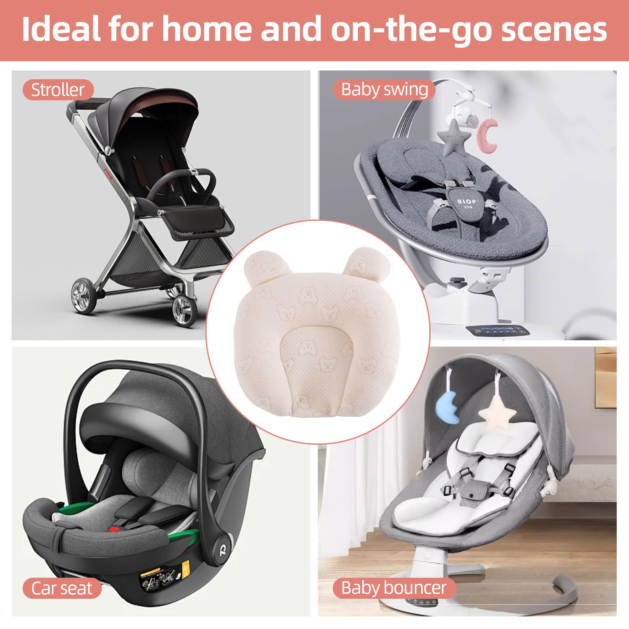 Foileon head-shaping-pillow-naps-playtime allows gentle support during daily rest.
