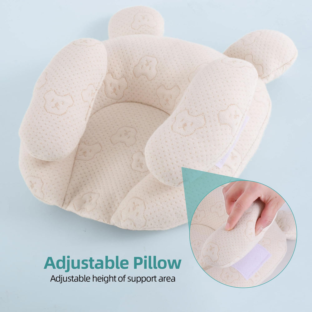 Foileon nursery-bear-pillow-crib-scene features cute design and practical use in nursery.