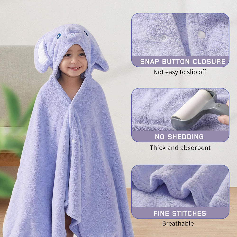 FOINEMYED coral fleece closeup emphasizes soft, absorbent 500GSM fabric.