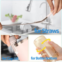 Fojaglad silicone bristles are scratch-free, preserving glassware and ceramic coatings.