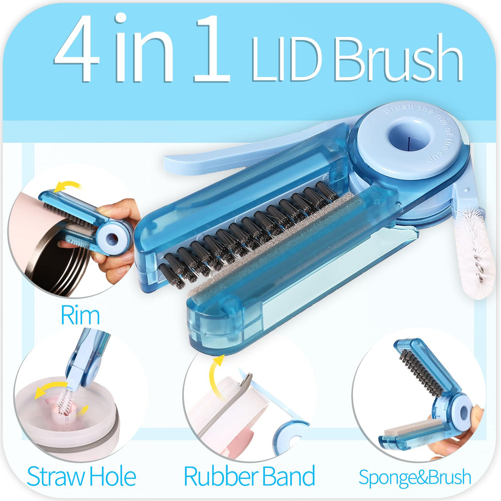 Fojaglad spiral crevice brush reaches lid grooves for deep cleaning.