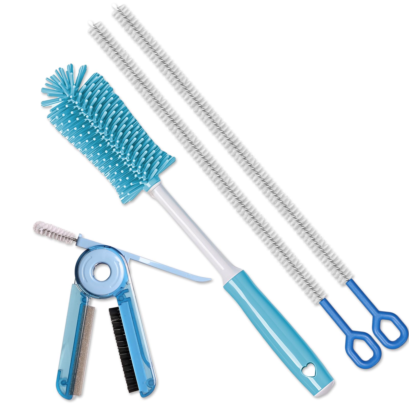 Fojaglad water bottle cleaner with 11-8-inch reach for interior cleaning.
