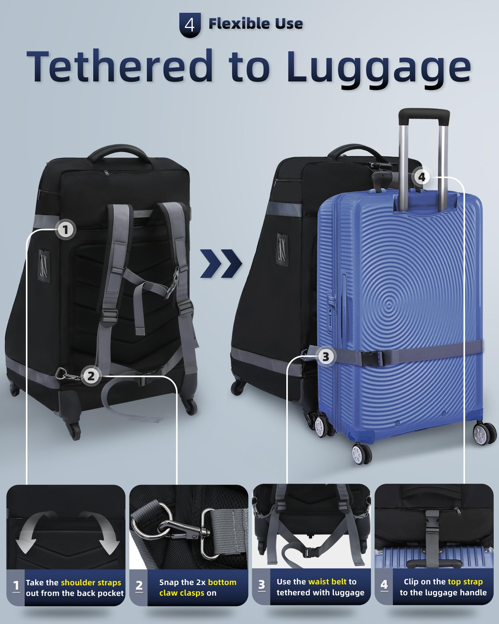 FOKDUVB padded back and straps offer comfortable, breathable support.