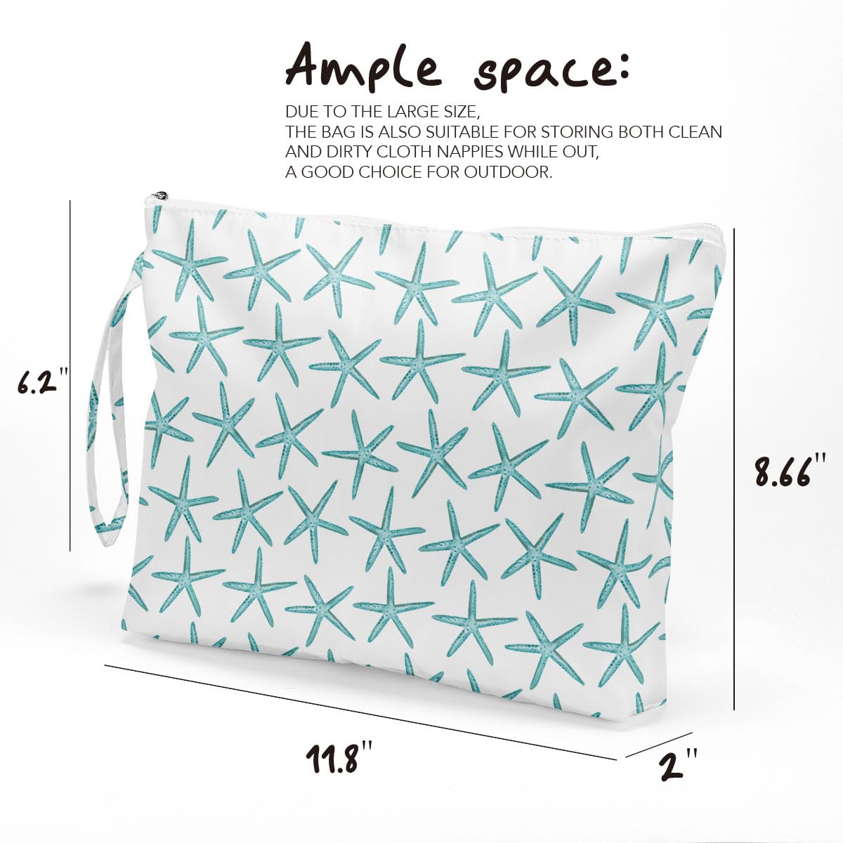 Fokongna travel makeup bag open interior shows roomy capacity for daily essentials.