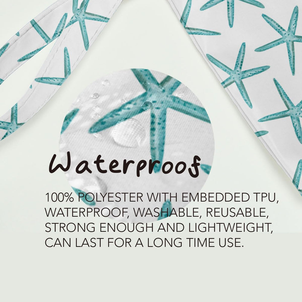 Fokongna ocean-themed design demonstrates versatile use for cosmetics, diapers, swimsuits and gym clothes.