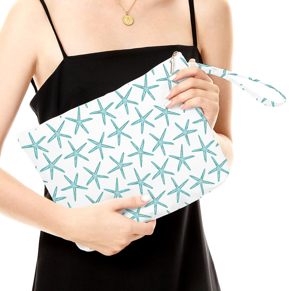 Fokongna waterproof fabric close-up shows durable, washable material protecting wet items.