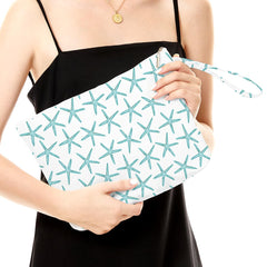 Fokongna waterproof fabric close-up shows durable, washable material protecting wet items.