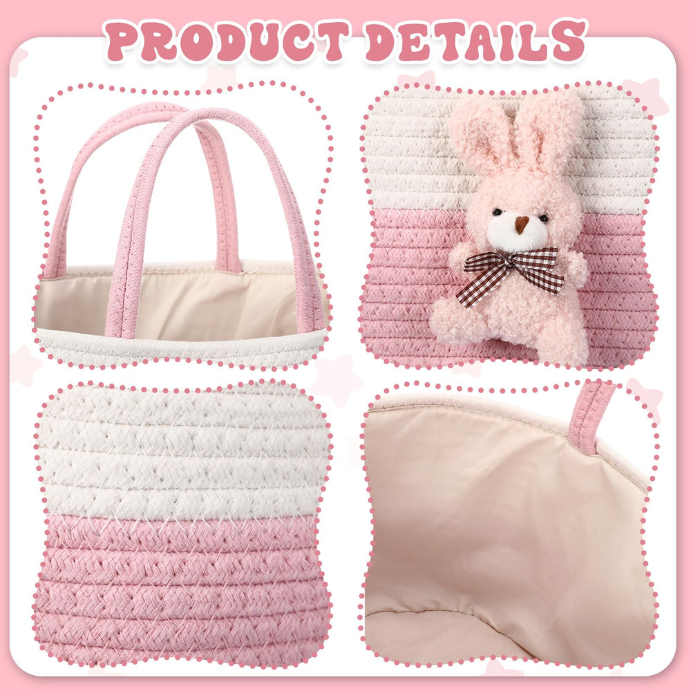 FoldTier Bunny Diaper Caddy open interior ready for quick diaper changes.