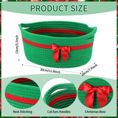 FoldTier organic cotton green basket close-up shows soft texture and quality.
