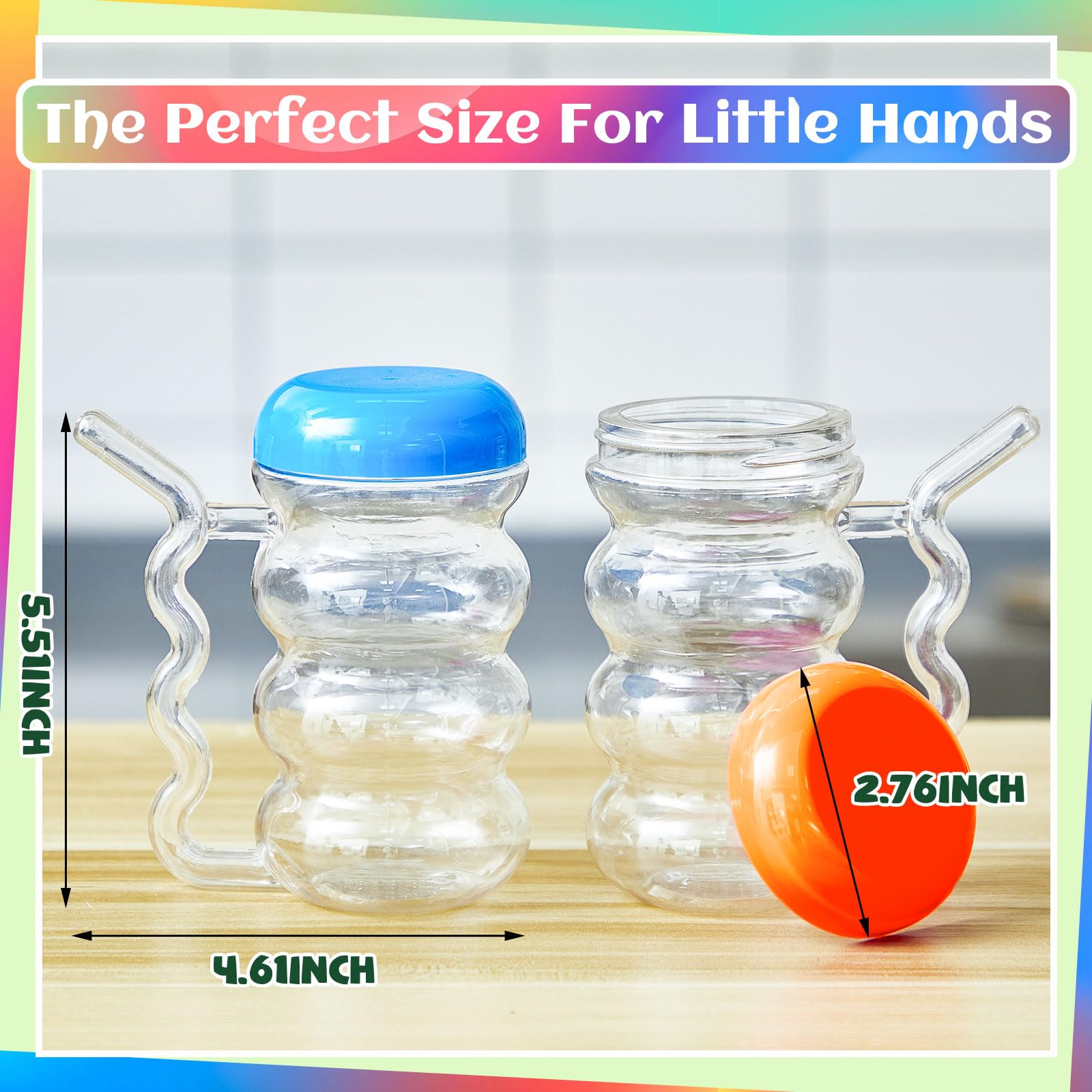 FoldTier Sip a Mug green color with easy-grip design for little hands.