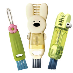 Folisse 3in1 cup cleaner rabbit brush targets bottle lids for deep cleaning