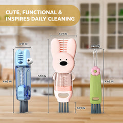 Folisse cup lid cleaner crocodile design tackles hard-to-reach gaps and crevices.