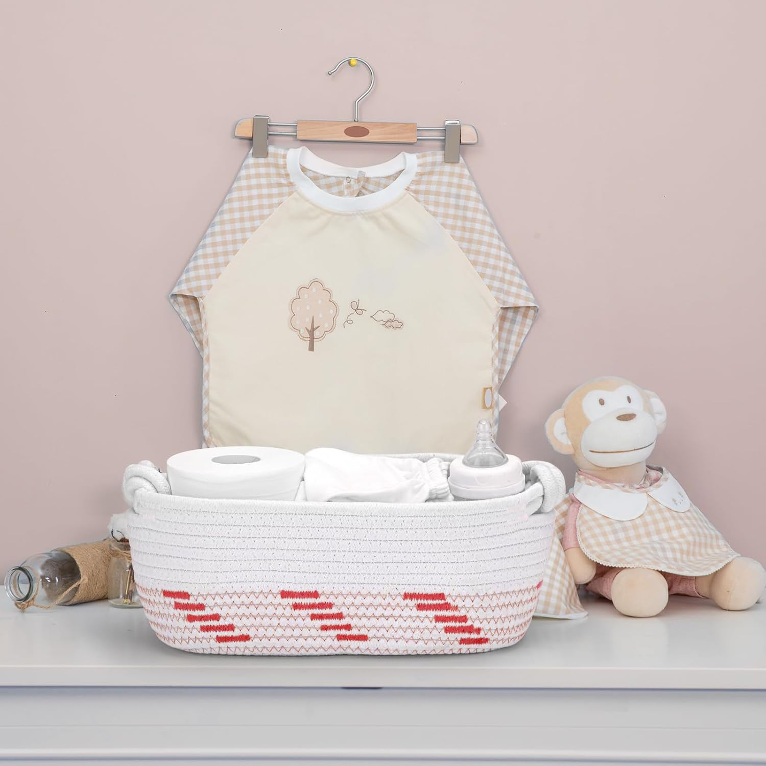 Followarm 12-5x6-5-inch woven basket with sturdy knots for durable storage