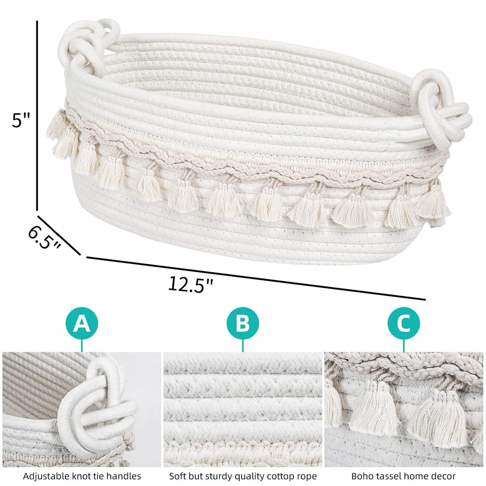 Followarm woven basket toilet-paper-storage ideal for bathroom organization