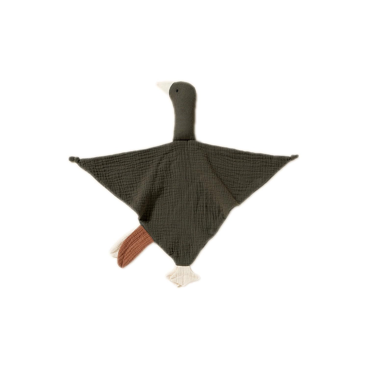 FOMAISELF baby lovey goose green brown on-the-go calming infant use