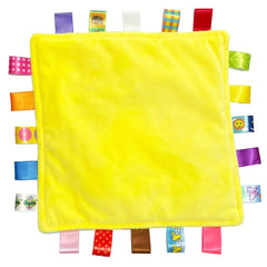 FOMAISELF plush baby security blanket closeup shows ultra-soft fabric for comfort