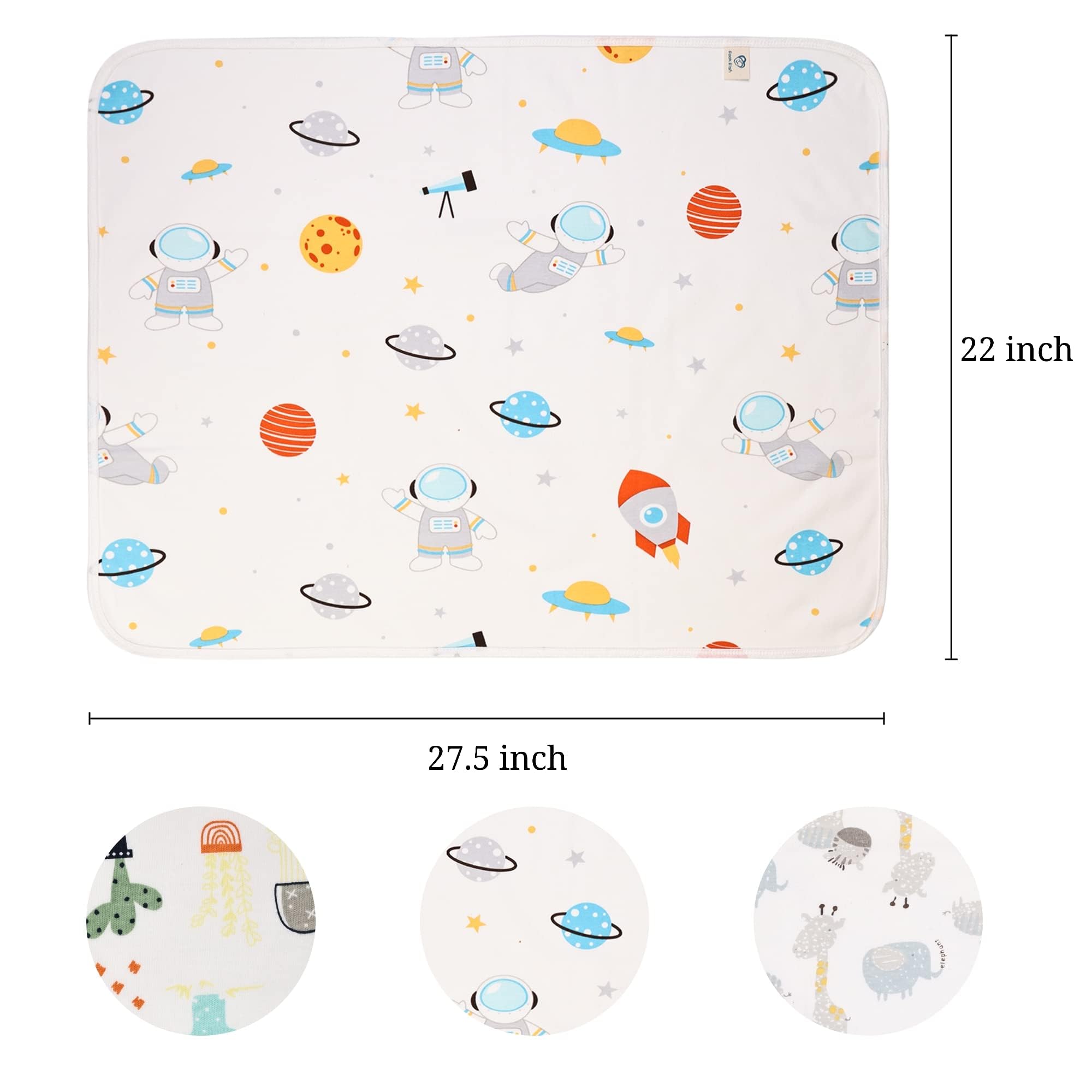 FOOK FISH portable folded changing pad ready for travel.