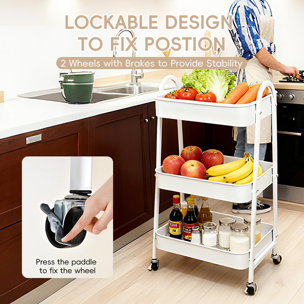 FOOK FISH diaper cart holds diapers and bottles for busy evenings.