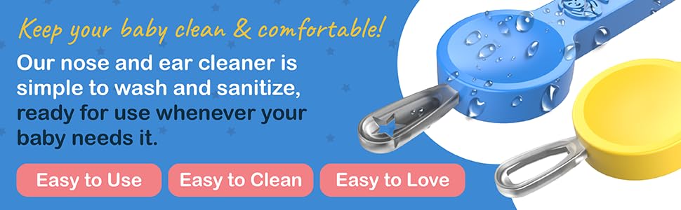 For Minis Booger Aid yellow small easy-clean angle highlights quick sanitization between uses.