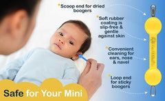 For Minis Booger Aid yellow small soft-material close-up showcases flexible, soothing contact.