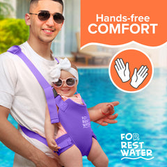 FOR REST WATER baby carrier adjustable-straps ensures quick, secure fit for growing children