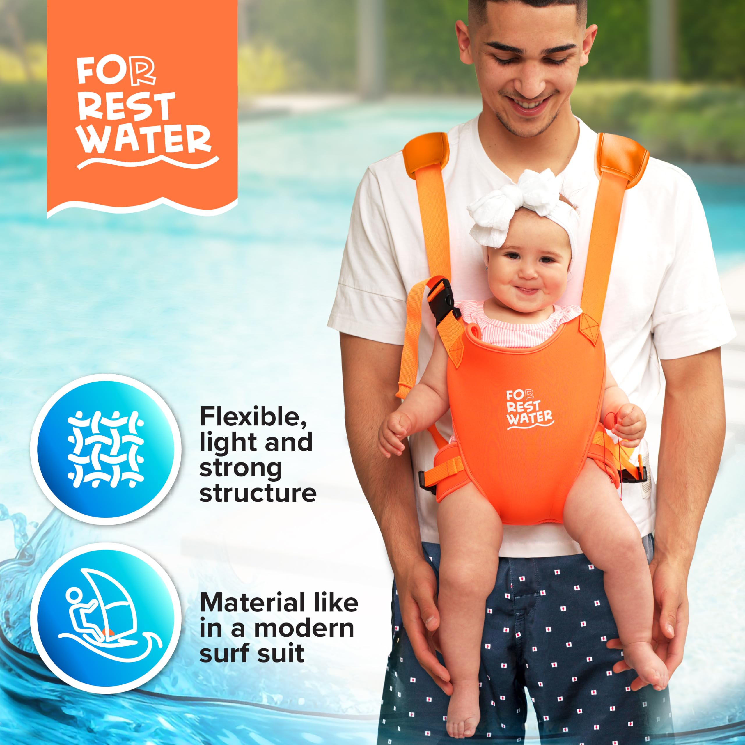 FOR REST WATER versatile-use carrier ready for land and water activities