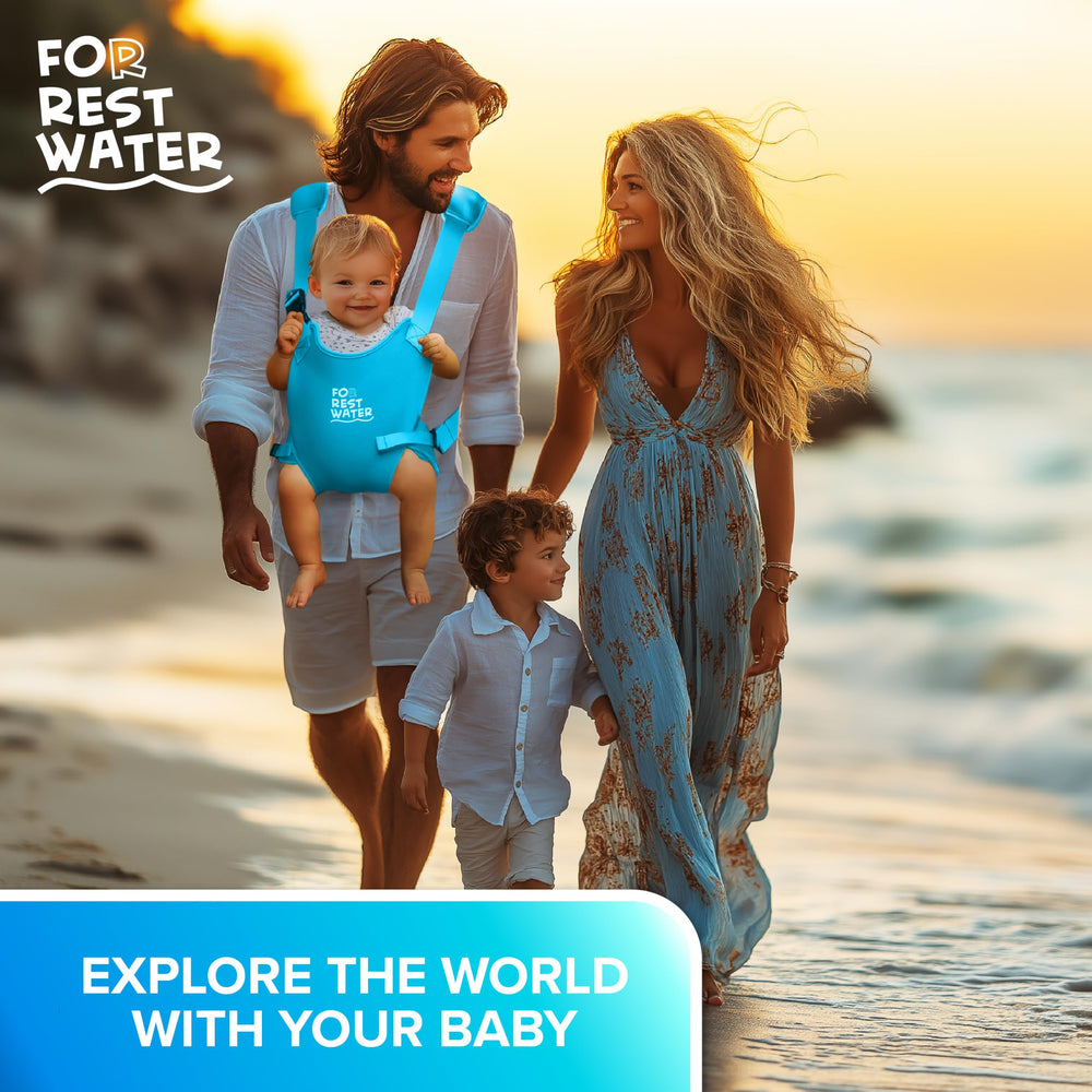FOR REST WATER family-friendly adventure shot emphasizes versatile daily use.