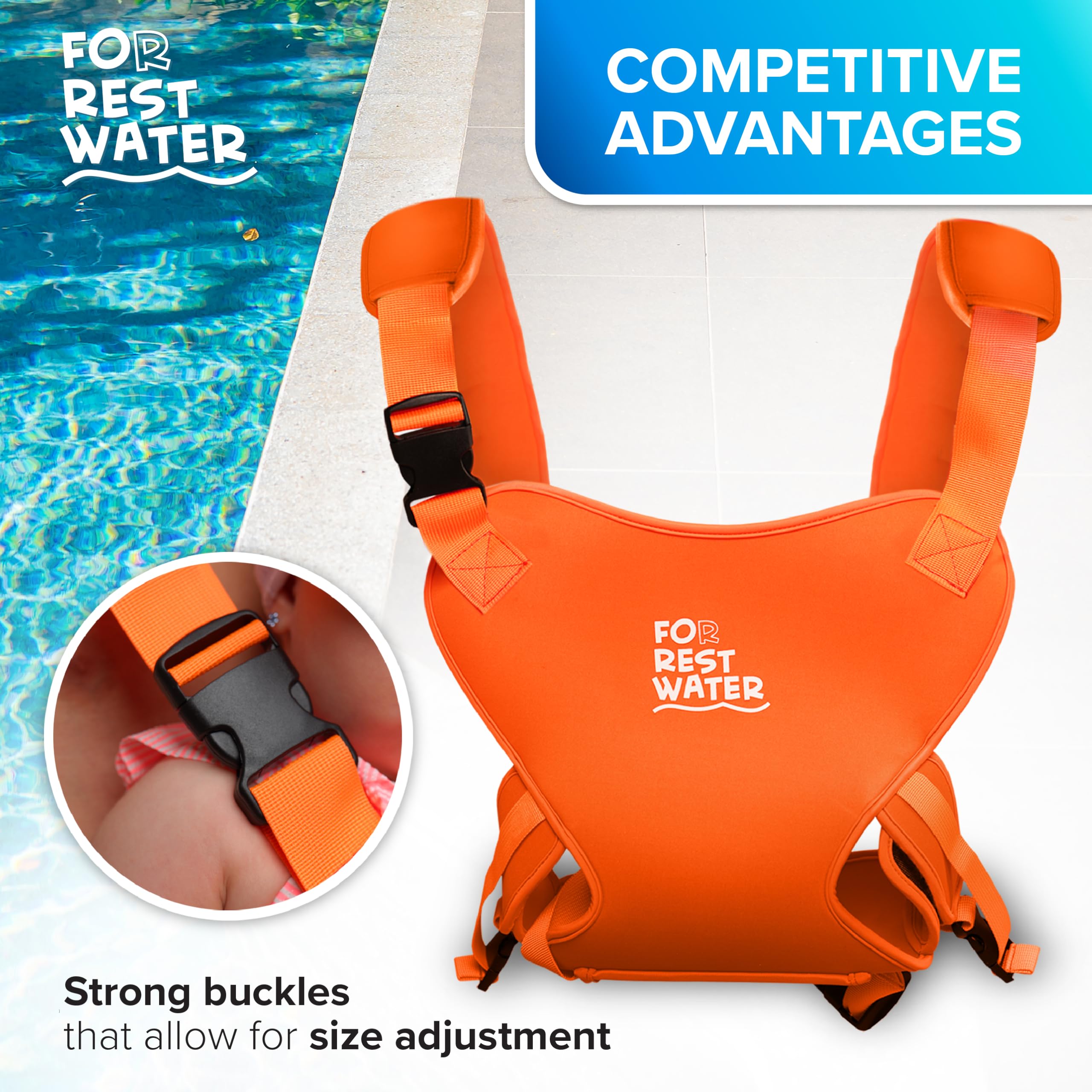 FOR REST WATER lightweight carrier with pouch for travel and outings
