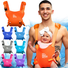 FOR REST WATER baby carrier demonstrates neoprene warmth for comfortable water play