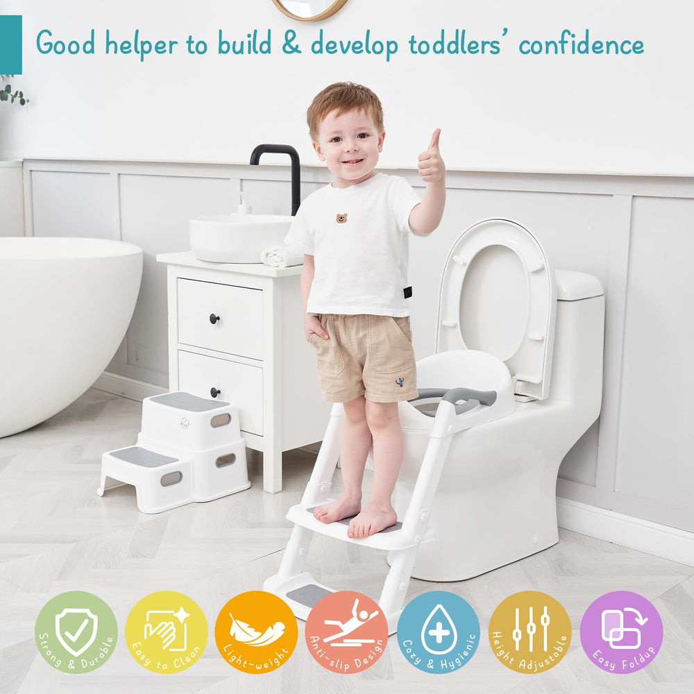 Forbena potty seat wider steps support independent climbing for toddlers.