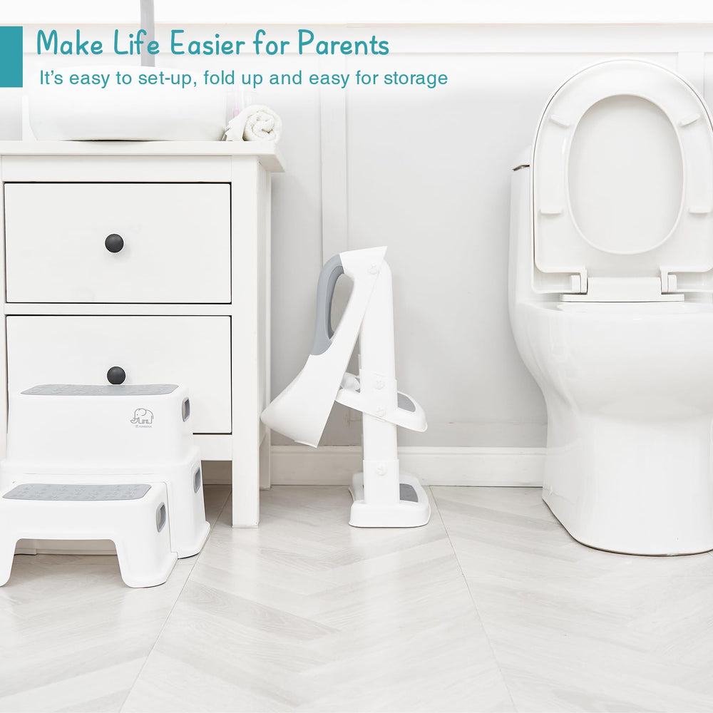 Forbena potty seat foldable design saves space and easy storage.
