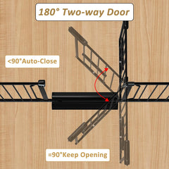 Foreng double locking system keeps curious kids safe and gates secure.