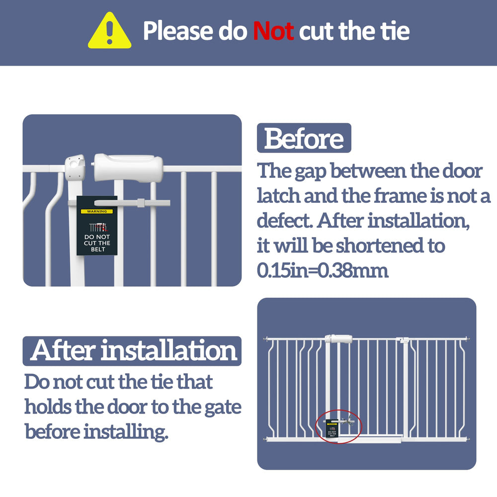 Foreng dual-direction swing gate highlights wide opening with auto-close capability.