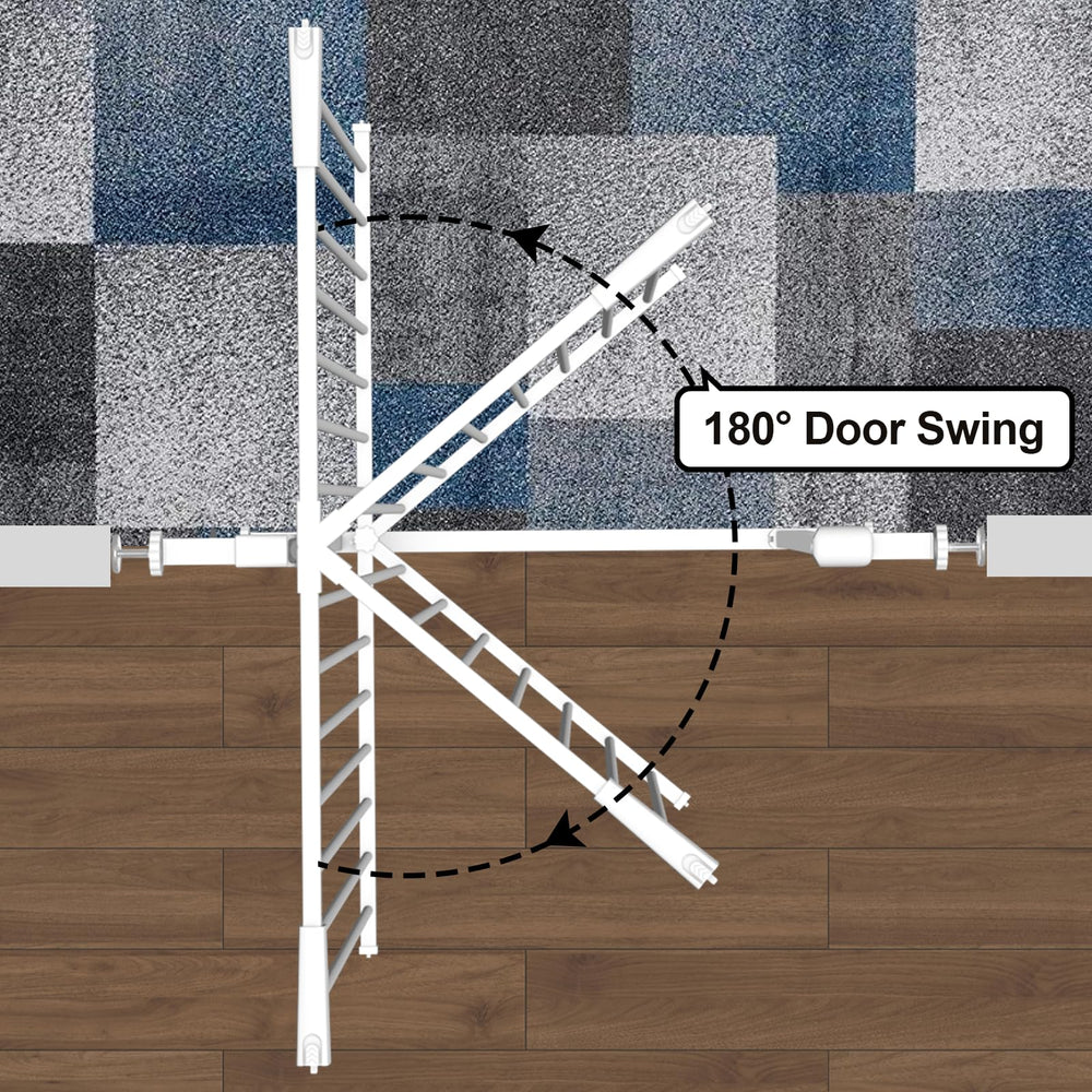 Foreng extra tall gate auto-close feature helps prevent accidental openings.