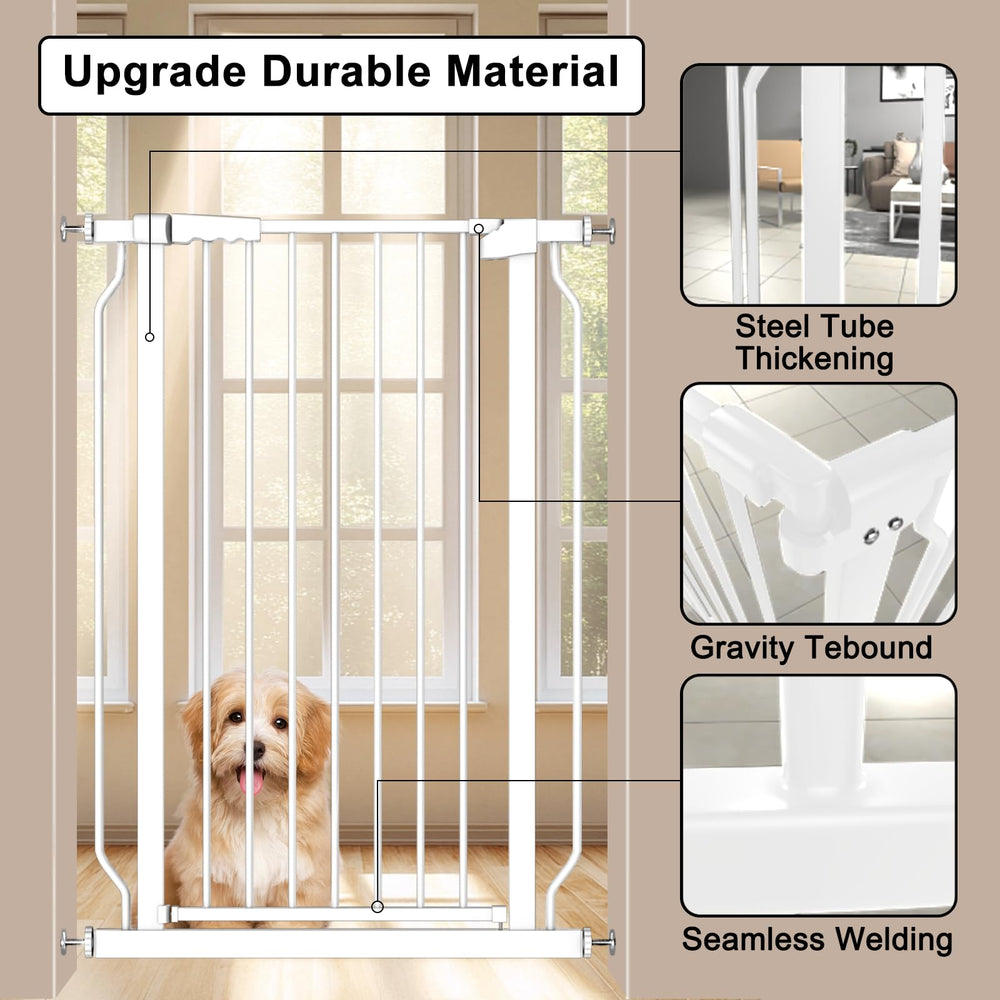 Foreng gate adjustable width 29.92 to 85.43 inches fits various spaces.