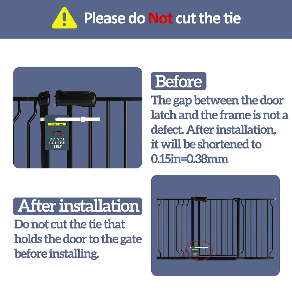 Foreng gate auto-close feature enables safe, hands-free closure.