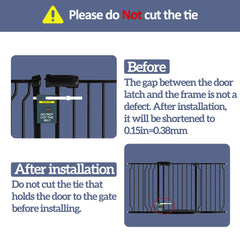 Foreng gate auto-close feature enables safe, hands-free closure.
