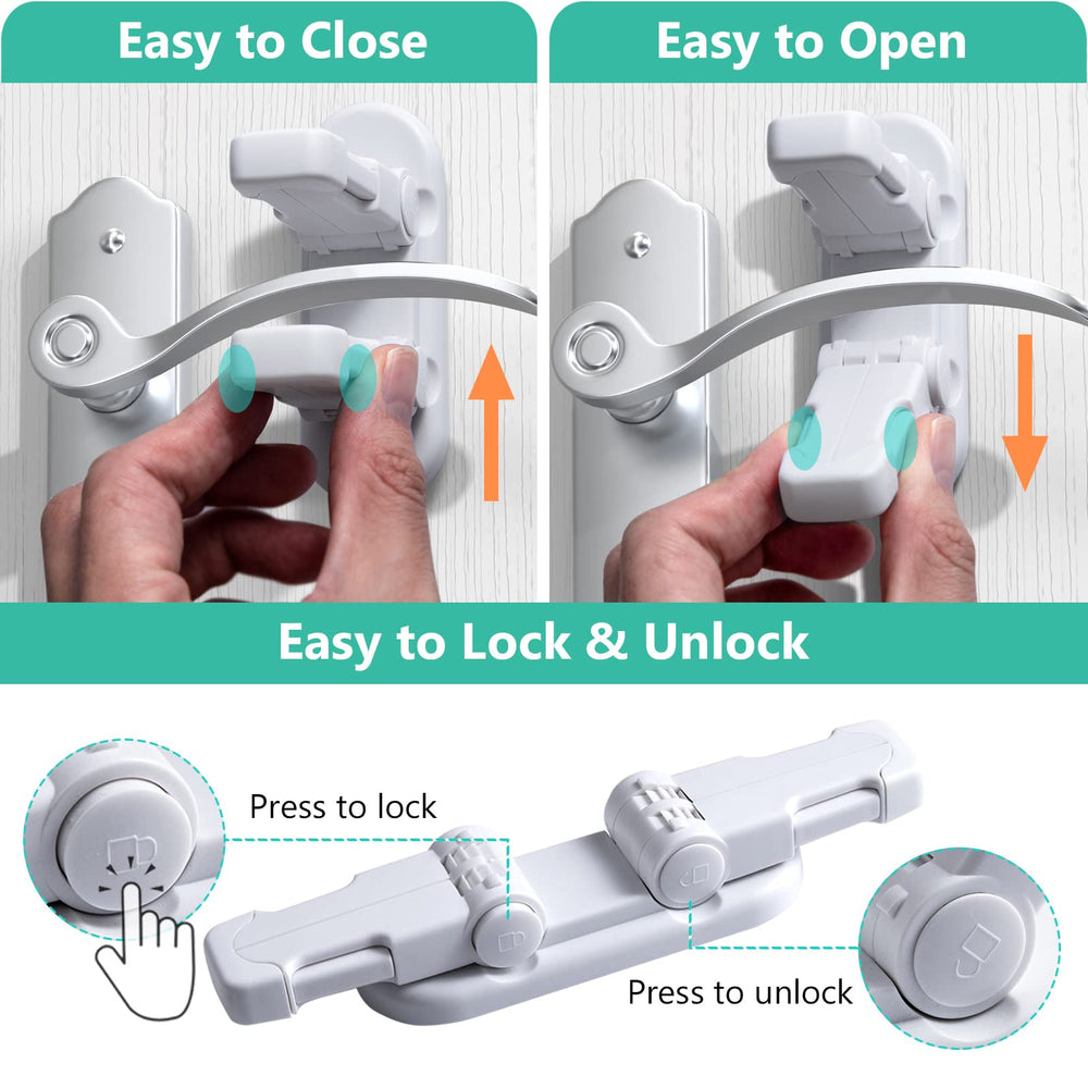 Fority two-button-control enables safer unlock sequence.