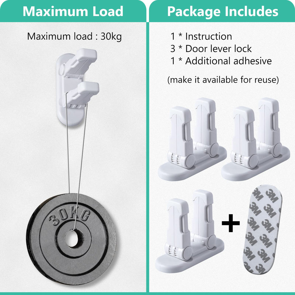 Fority wide compatibility fits most door handles and fixtures.