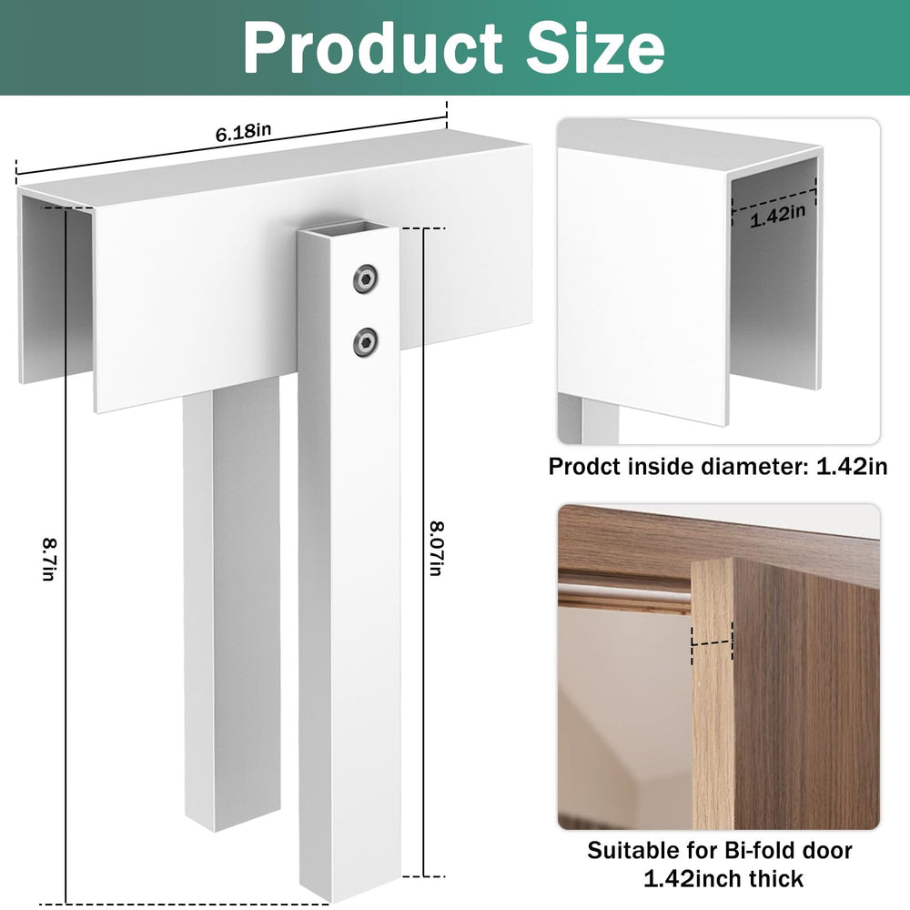 FOROIRON child-safety lock helps keep toddlers safe during closet access.