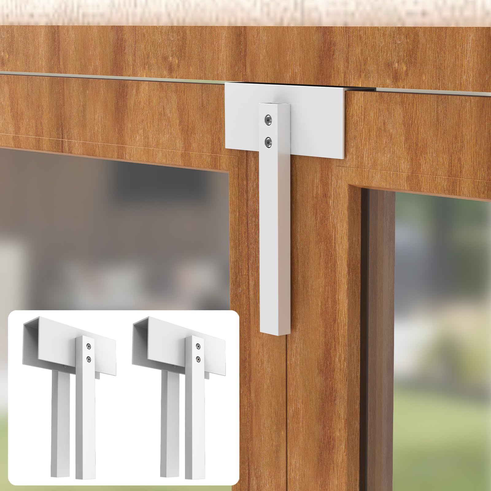 FOROIRON fit-range lock works with bi-fold doors 1 1/8 to 1 3/8 inches thick.