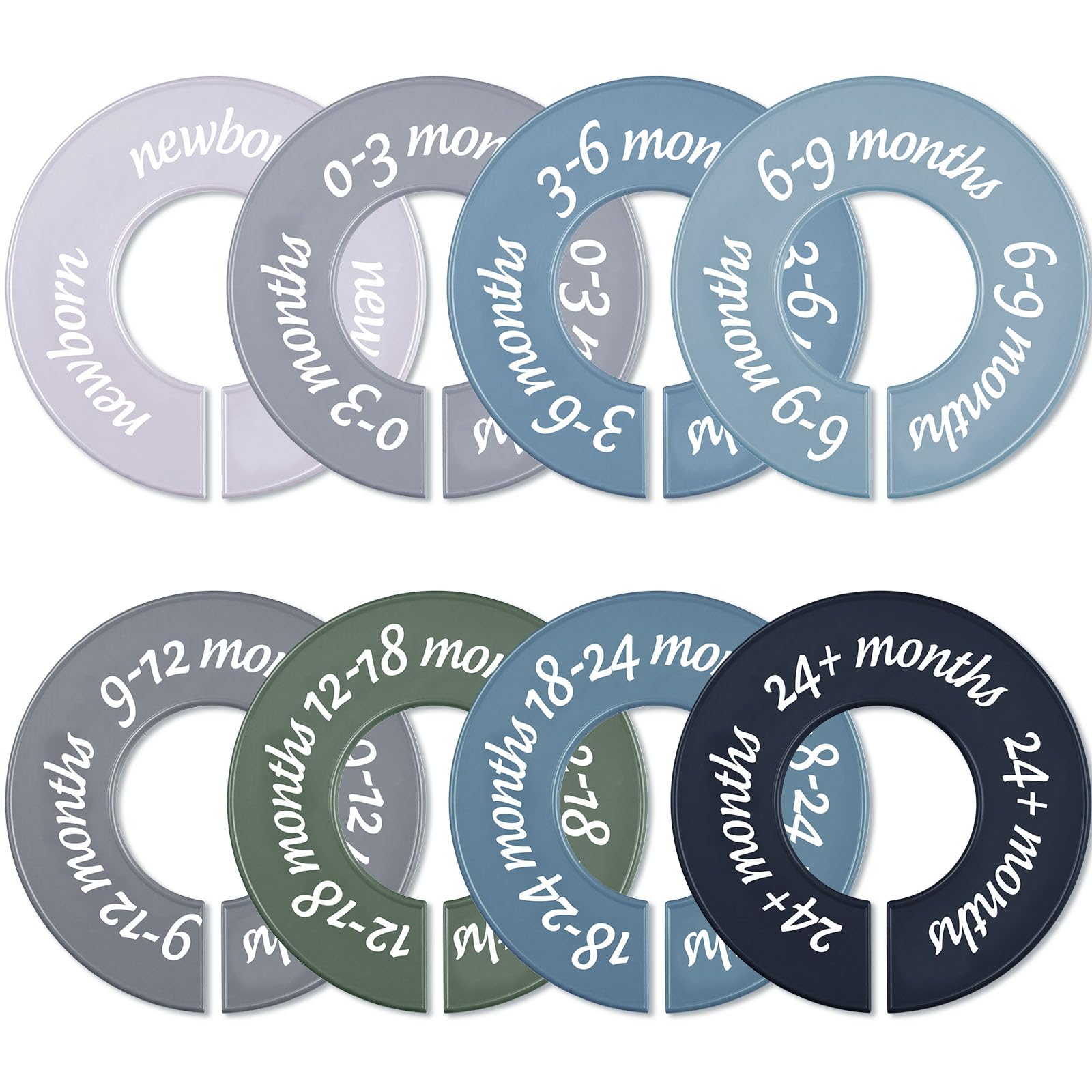 ForraFun baby closet dividers colorful collection show organized wardrobe at a glance