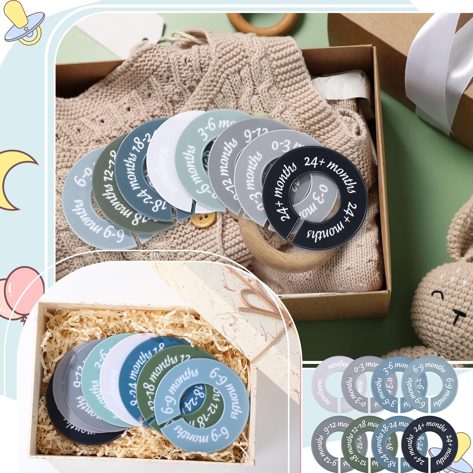 ForraFun nursery decor with bright dividers adding order and brightness to the space