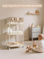 Fortella Baby Diaper Caddy detachable dividers enable flexible shelf configurations.